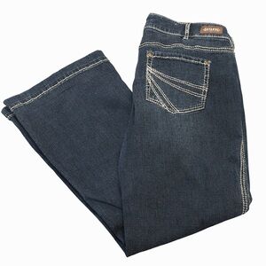 Shyanne Dark Wash Bootcut Jeans 34 Western Stitching